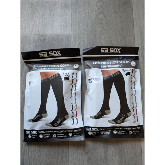 SB Sox Compression Socks 20-30mmHg For Men & Women M - Picture 1 of 3